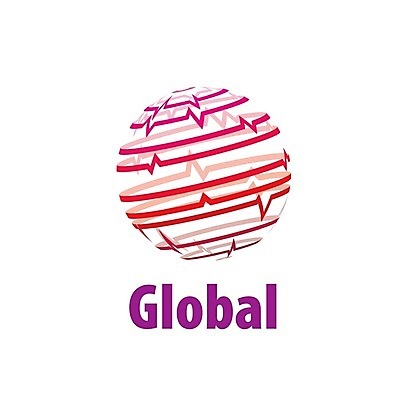 EPS 해외이미지 선 일러스트 비즈니스 사람없음 빨간색 글로벌 원형 심볼 해외202004 해외202105 해외일러스트 도형 컬러 파일형식 벡터