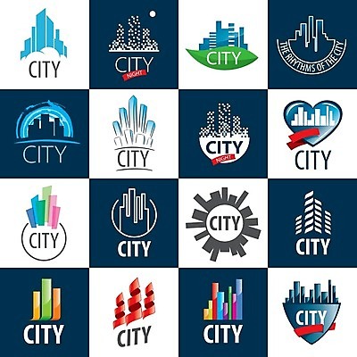 EPS 해외이미지 리본 일러스트 빌딩 사람없음 건물 세트 하트 도시 심볼 픽셀 해외202004 해외202105 해외일러스트 모양 건축물 파일형식 벡터