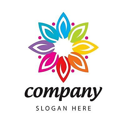 EPS 해외이미지 디자인 꽃 일러스트 비즈니스 사람없음 심볼 무지개색 해외202004 해외202105 해외일러스트 식물 컬러풀 파일형식 벡터