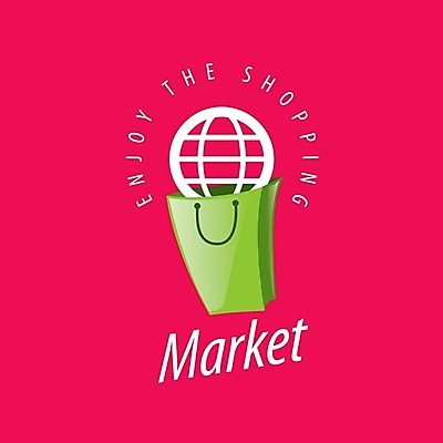 EPS 해외이미지 분홍색 일러스트 사람없음 쇼핑 쇼핑백 심볼 지구모양 해외202004 해외202105 해외일러스트 모양 지구 컬러 가방 파일형식 벡터