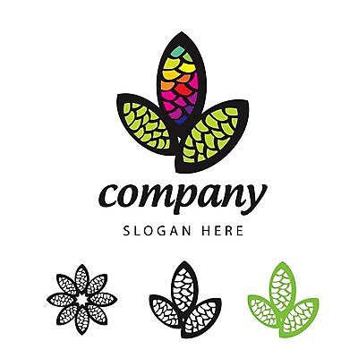 EPS 해외이미지 디자인 꽃 잎 일러스트 비즈니스 사람없음 심볼 해외202004 해외202105 해외일러스트 식물 파일형식 벡터