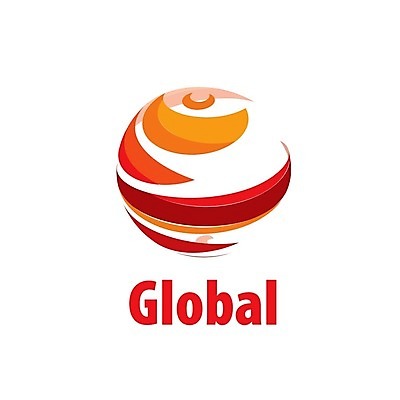 EPS 해외이미지 일러스트 비즈니스 사람없음 빨간색 글로벌 원형 심볼 해외202004 해외202105 해외일러스트 도형 컬러 파일형식 벡터