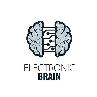 EPS 해외이미지 생각 일러스트 사람없음 심볼 뇌 전자 해외202004 해외202105 해외일러스트 파일형식 벡터