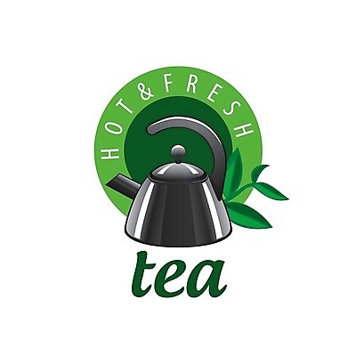 EPS 해외이미지 디자인 백그라운드 잎 일러스트 사람없음 차 찻주전자 심볼 해외202004 해외202105 해외일러스트 식물 음료 주전자 파일형식 벡터