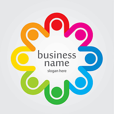 EPS 해외이미지 디자인 꽃 일러스트 비즈니스 사람없음 심볼 무지개색 해외202004 해외202105 해외일러스트 식물 컬러풀 파일형식 벡터