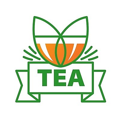 EPS 해외이미지 디자인 리본 잎 일러스트 사람없음 찻잔 심볼 찻잎 해외202004 해외202105 해외일러스트 식물 잔 차_음료 파일형식 벡터