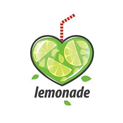 EPS 해외이미지 디자인 백그라운드 잎 일러스트 빨대 사람없음 하트 레몬 레모네이드 심볼 해외202004 해외202105 해외일러스트 모양 식물 과일 에이드 파일형식 벡터