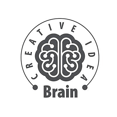 EPS 해외이미지 생각 일러스트 아이디어 창조 사람없음 심볼 뇌 해외202004 해외202105 해외일러스트 컨셉 파일형식 벡터