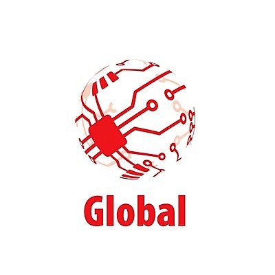 EPS 해외이미지 일러스트 비즈니스 사람없음 빨간색 글로벌 원형 회로판 심볼 해외202004 해외202105 해외일러스트 도형 컬러 파일형식 벡터