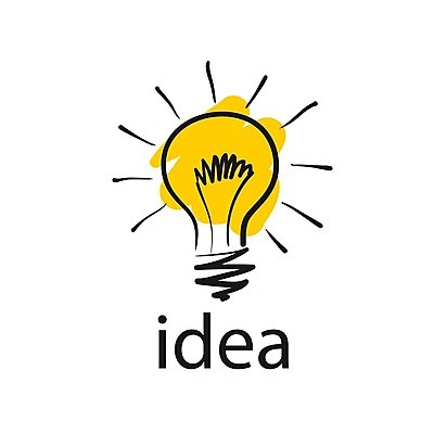 EPS 해외이미지 생각 일러스트 전구 아이디어 창조 사람없음 심볼 해외202004 해외202105 해외일러스트 컨셉 파일형식 벡터