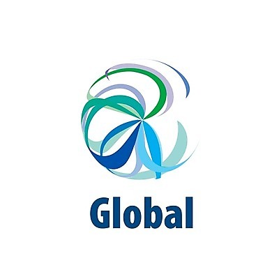 EPS 해외이미지 일러스트 비즈니스 사람없음 파란색 글로벌 원형 심볼 해외202004 해외202105 해외일러스트 도형 컬러 파일형식 벡터