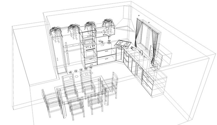 포토 JPG 해외이미지 건축 선 의자 창문 설계 사람없음 건물 주방 설계도 전자레인지 오븐 스케치 싱크대 냉장고 해외202004 해외202105 해외포토 건축물 가구 컨셉 건설업 미술 가전제품 레인지 개수대 파일형식