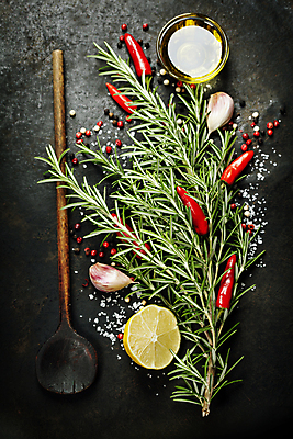 포토 JPG 해외이미지 검은배경 실내 마늘 사람없음 올리브오일 레몬 허브 홍고추 소금 유리그릇 로즈메리 나무주걱 통후추 해외202004 해외포토 식물 그릇 백그라운드 채소 과일 유리 고추 내부 목재 검은색 기름_음식 주걱 후추 파일형식