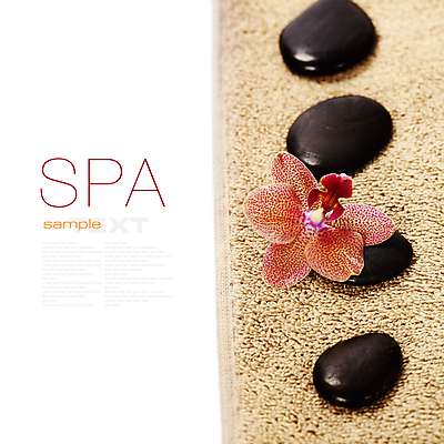 포토 JPG 해외이미지 근접촬영 사람없음 수건 스파 조약돌 스파용품 아로마테라피 난초꽃 해외202004 해외포토 꽃 뷰포인트 위생용품 돌_바위 난초 오브젝트 테라피 파일형식