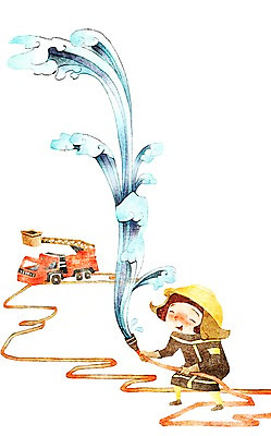 PSD 여자 어린이교육 교육 초등학생 어린이 일러스트 작업복 한명 웃음 사람 소녀 10대 물 체험학습 체험 소방관 즐거움 호스 소방차 여자만 여자한명만 소녀만 국내일러스트 자연요소 1 학생 옷 감정 컨셉 자동차 청소년 표정 구조원 소방 어린이만 파일형식