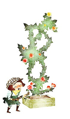 PSD 여자 어린이교육 교육 꽃 초등학생 어린이 일러스트 한명 웃음 사람 소녀 10대 장미 체험학습 체험 덩굴 즐거움 원예 다듬기 여자만 여자한명만 소녀만 국내일러스트 식물 1 학생 감정 컨셉 모션 청소년 표정 취미 어린이만 파일형식