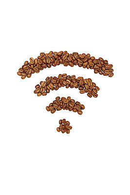 포토 JPG 커피 인터넷 표시 정보기술 누끼 사람없음 갈색 원두 정보 심볼 와이파이 무선인터넷 국내포토 음료 컬러 기술 파일형식