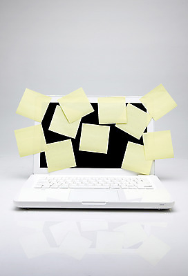 포토 JPG 정보기술 사람없음 노트북 메모지 포스트잇 정보기기 국내포토 기술 전자제품 사무용품 기계 파일형식