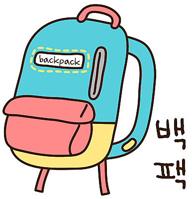 EPS 아이콘 캐릭터 잡화 패션 여행 스티커 가방 장신구 배낭 책가방 사람없음 한개 여행가방 오브젝트 백팩 패션용품 등짐 2D아이콘 1 파일형식 벡터