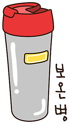 EPS 아이콘 캐릭터 컬러 생활용품 스티커 사람없음 빨간색 한개 회색 병 물병 오브젝트 보온병 보온 보온컵 텀블러 2D아이콘 1 식기 컵 물통 파일형식 벡터