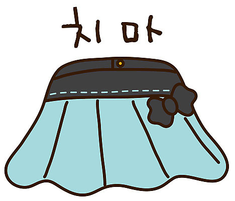 EPS 아이콘 캐릭터 옷 패션 리본 스티커 하의 사람없음 치마 미니스커트 2D아이콘 파일형식 벡터