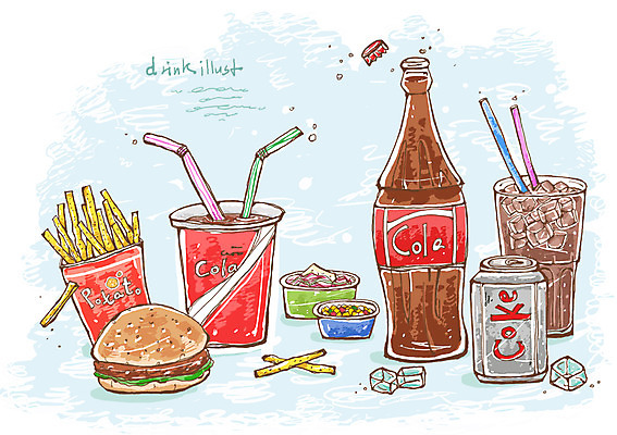 PSD 음료 선 음식 라인일러스트 일러스트 패스트푸드 빨대 사람없음 얼음 샐러드 감자튀김 햄버거 콜라 탄산음료 병음료 캔음료 국내일러스트 자연요소 감자 튀김 인스턴트 탄산 파일형식