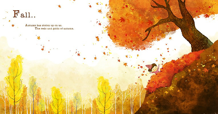 PSD 나무 식물 사계절 계절 남자 어린이 백그라운드 단풍 낙엽 일러스트 단풍나무 산 따뜻함 한명 사람 풍경 소년 가을 숲 남자만 남자한명만 어린이만 소년만 소년한명만 가을배경 국내일러스트 1 잎 파일형식 가을_계절