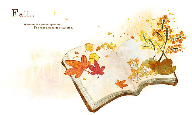 PSD 나무 식물 사계절 계절 백그라운드 단풍 낙엽 일러스트 단풍나무 따뜻함 풍경 사람없음 책 가을 가을배경 국내일러스트 잎 파일형식 가을_계절