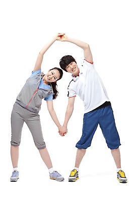 포토 JPG 스튜디오촬영 전신 라이프스타일 커플 여자 남자 행복 포즈 모션 실내 서기 미소 웃음 누끼 사람 동양인 손짓 성인 두명 라이프 앞모습 30대 운동복 운동 손들기 손잡기 스트레칭 화목 기쁨 한국인 목표 즐거움 열정 체조 과정 장년만 성인만 국내포토 옷 감정 뷰포인트 컨셉 관계 표정 건강 인종 내부 생활 장년 파일형식