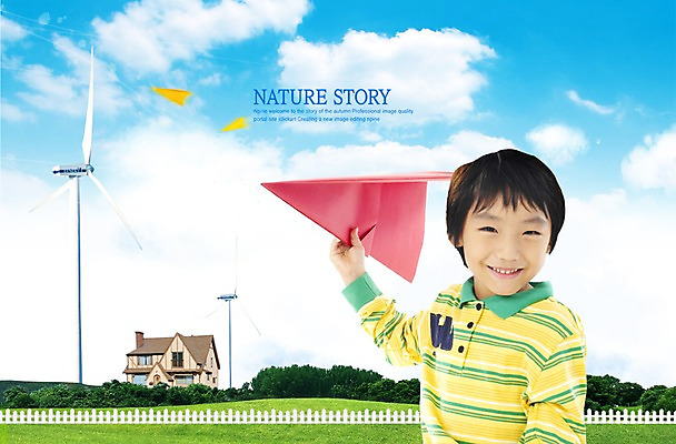 PSD 편집이미지 남자 어린이 하늘 주택 한명 미소 웃음 사람 소년 초원 울타리 풍력에너지 종이비행기 남자만 남자한명만 어린이만 소년만 소년한명만 이미지편집 1 표정 건물 담장 그린에너지 종이접기 파일형식