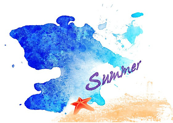 PSD 문자 손글씨 알파벳 영어 문장 파도 바다 백그라운드 일러스트 캘리그라피 페인터 불가사리 타이포그라피 글자캘리그라피 해변 사람없음 여름 단어 공백 번짐 국내일러스트 계절 페인팅 극피동물 파일형식 효과