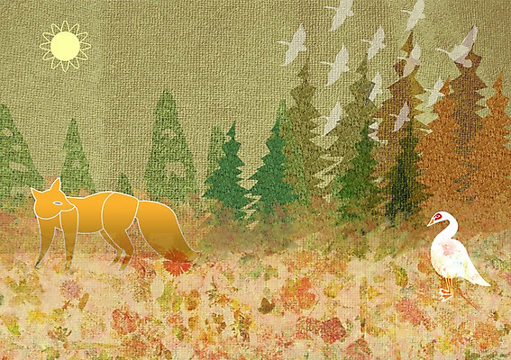 PSD 나무 동물 백그라운드 일러스트 자연 조류 사람없음 태양 학 숲속 숲 자연백그라운드 여우 국내일러스트 자연요소 식물 포유류 생태계 파일형식