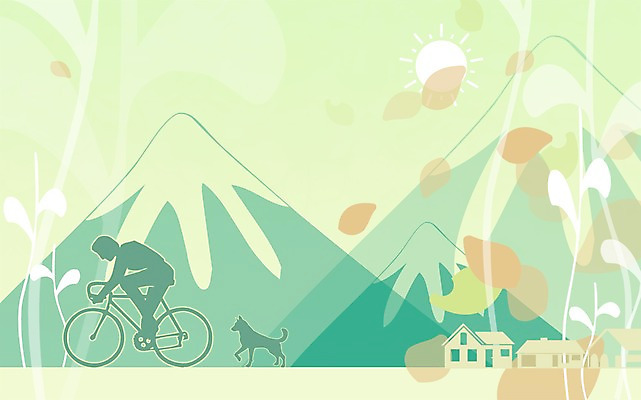 PSD 나무 동물 한마리 실루엣 길 백그라운드 일러스트 자연 나뭇잎 산 한명 반려동물 태양 자전거 강아지 자연백그라운드 국내일러스트 자연요소 식물 1 잎 촬영기법 사람 바이크 개 생태계 파일형식