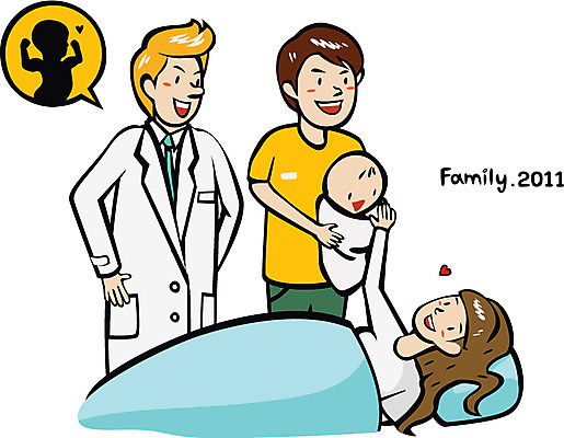 EPS 여자 남자 행복 일러스트 가족 엄마 함께함 웃음 사람 여러명 성인 부모 임산부 임신 의사 아기 신생아 가족라이프 출산 아빠 보호 산부인과 출산장려캠페인 국내일러스트 라이프스타일 감정 캠페인 다수 컨셉 관계 표정 병원 의료진 정책 파일형식 벡터