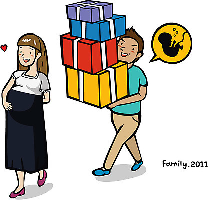EPS 부부 커플 여자 남자 행복 일러스트 남편 함께함 선물 미소 웃음 사람 성인 두명 선물상자 임산부 임신 아내 가족라이프 출산 보호 출산장려캠페인 성인만 국내일러스트 라이프스타일 감정 캠페인 컨셉 가족 관계 표정 상자 정책 파일형식 벡터