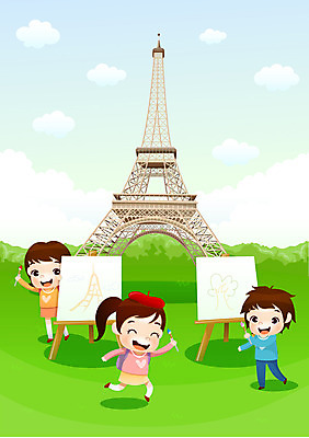 EPS 구름 학생 공원 여학생 여자 교육 남자 행복 남학생 일러스트 청소년 미소 웃음 사람 소년 10대 세명 친구 붓 체험학습 체험 숲 에펠탑 즐거움 이젤 그림 파리_프랑스 십대만 국내일러스트 자연요소 공공시설 감정 어린이 컨셉 관계 표정 미술도구 프랑스 파리 랜드마크 파일형식 벡터