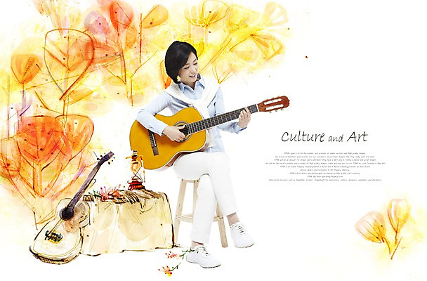 PSD 나무 편집이미지 여자 문화 예술 악기 단풍 연주 의자 단풍나무 문화예술 한명 웃음 사람 앉기 동양인 성인 기타 즐거움 그림 나무밑둥 여자만 여자한명만 성인여자만 성인만 이미지편집 식물 1 감정 음악 가구 잎 모션 현악기 표정 인종 파일형식