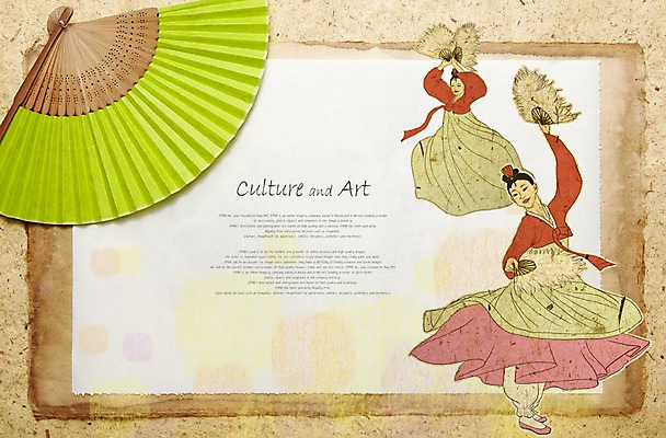 PSD 편집이미지 전통 잡화 여자 아시아 문화 예술 포즈 문화예술 사람 동양인 성인 두명 춤 부채 전통의상 한복 즐거움 그림 전통무용 부채춤 여자만 성인여자만 성인만 이미지편집 한국전통 감정 나라 인종 전통공연 파일형식