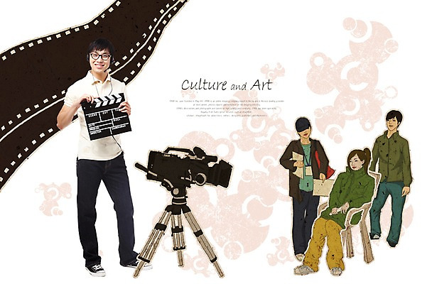 PSD 편집이미지 남자 문화 예술 문화예술 미소 웃음 사람 동양인 여러명 카메라 촬영 클래퍼보드 필름 영화 즐거움 그림 영화감독 스태프 스탭 남자만 이미지편집 감정 다수 표정 인종 전자제품 감독 파일형식