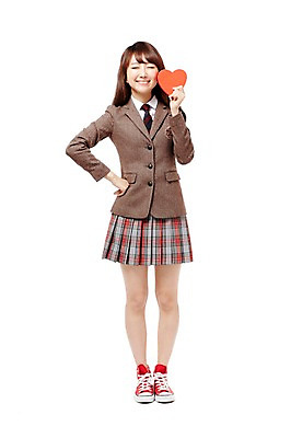 포토 JPG 스튜디오촬영 전신 학생 여학생 여자 교복 허리손 포즈 청소년 고등학생 실내 사랑 한명 서기 미소 웃음 들기 누끼 사람 동양인 앞모습 10대 눈감음 한국인 하트 여자만 여자한명만 십대만 십대여자만 십대여자한명만 국내포토 모양 1 옷 감정 뷰포인트 모션 표정 인종 내부 파일형식