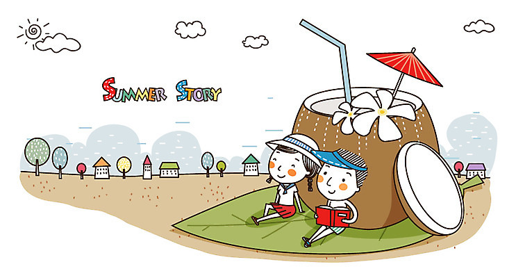 EPS 커플 여자 남자 꽃잎 여유 잎 일러스트 우산 휴가 휴식 나뭇잎 빨대 미소 웃음 사람 20대 성인 두명 책 여름 여름휴가 바캉스 주스 기쁨 즐거움 열대과일 코코넛 썸머스토리 청년만 성인만 국내일러스트 식물 계절 꽃 감정 음료 컨셉 과일 관계 표정 청년 파일형식 벡터 여름_계절