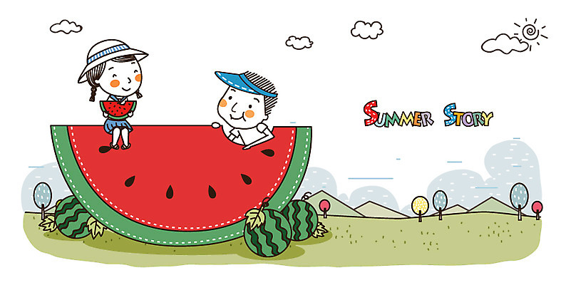 EPS 커플 여자 남자 여유 과일 일러스트 휴가 휴식 디저트 여름음식 수박 미소 웃음 사람 앉기 20대 성인 두명 여름 여름휴가 바캉스 기쁨 즐거움 썸머스토리 청년만 성인만 제철음식 제철과일 국내일러스트 계절 감정 음식 컨셉 관계 모션 표정 청년 제철 파일형식 벡터 여름_계절