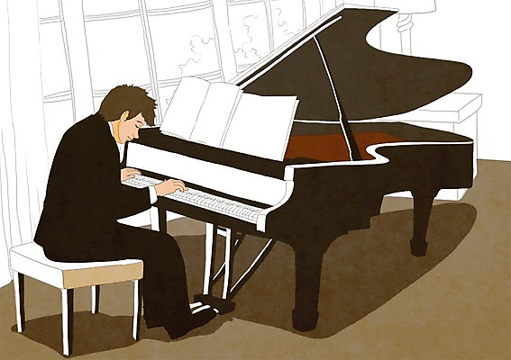 PSD 남자 문화 예술 악기 연주 일러스트 문화예술 한명 사람 20대 성인 공연 건반 피아노 건반악기 악보 그림 그랜드피아노 피아니스트 남자만 남자한명만 성인남자만 청년만 청년남자만 청년남자한명만 성인한명만 성인남자한명만 성인만 국내일러스트 1 음악 이벤트 청년 연주자 파일형식