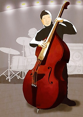 PSD 남자 문화 예술 악기 연주 일러스트 문화예술 한명 사람 20대 성인 30대 공연 연주자 음악가 그림 드럼 드러머 콘트라베이스 콘트라베이시스트 남자만 남자한명만 성인남자만 성인만 국내일러스트 직업 1 음악 현악기 타악기 이벤트 청년 장년 파일형식