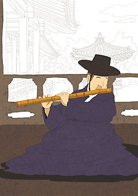 PSD 한국전통 전통 남자 문화 예술 악기 연주 일러스트 노래 문화예술 국악기 기와집 한명 사람 성인 건물 공연 60대 한복 그림 정자 예술가 단소 무형문화재 남자만 남자한명만 성인남자만 성인한명만 성인남자한명만 노인만 성인만 노인남자만 노인남자한명만 국내일러스트 갓모자 모자_잡화 1 건축물 노년 음악 한옥 전통소품 한국 국악 이벤트 문화재 전통의상 목관악기 파일형식