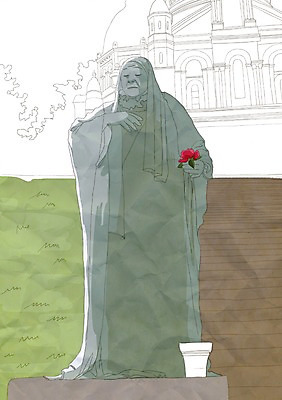 PSD 남자 꽃 문화 얼굴 예술 조각 40대 일러스트 문화예술 거리 표정 한명 사람 성인 조각상 분장 공연 그림 예술가 바디페인팅 행위예술 조각_조소 남자만 남자한명만 성인남자만 성인한명만 성인남자한명만 중년만 중년남자만 중년남자한명만 성인만 국내일러스트 식물 1 중년 이벤트 신체부위 조형물 조소 파일형식