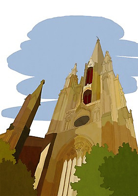 PSD 해외풍경 해외 건축물 여행 일러스트 영국 사람없음 건물 관광지 세계 궁전 도시 세계여행 홀리루드하우스궁전 국내일러스트 건축 유럽 고건축 풍경 파일형식