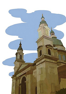 PSD 해외풍경 해외 건축물 여행 일러스트 사람없음 건물 관광지 세계 도시 세계여행 헝가리 부다페스트 어부의요새 국내일러스트 건축 풍경 동유럽 파일형식