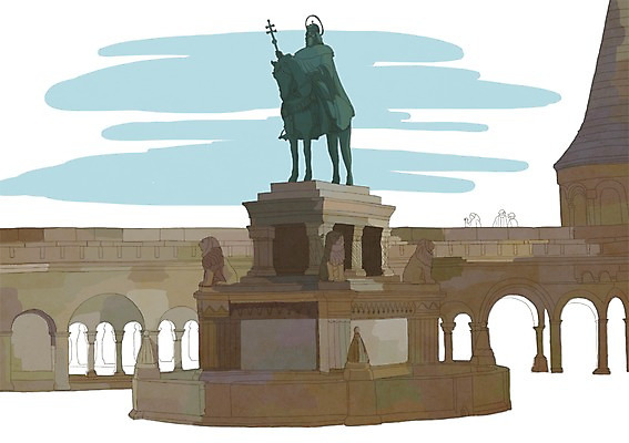 PSD 해외풍경 해외 건축물 여행 일러스트 사람없음 건물 관광지 세계 조형물 도시 세계여행 헝가리 기마상 부다페스트 성이슈트반 성이슈트반대성당 어부의요새 국내일러스트 건축 미술 풍경 조각상 성당 동유럽 파일형식