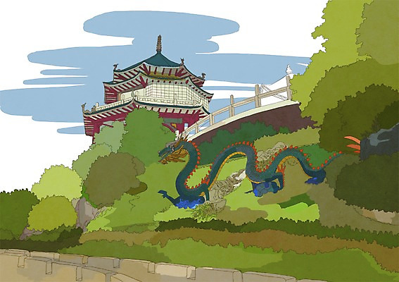 PSD 나무 해외풍경 해외 건축물 여행 일러스트 필리핀 사람없음 건물 관광지 세계 조형물 용 도시 사찰 사원 세계여행 숲 도쿄사원 가교 국내일러스트 식물 건축 비즈니스 종교건축 미술 풍경 동남아시아 파일형식